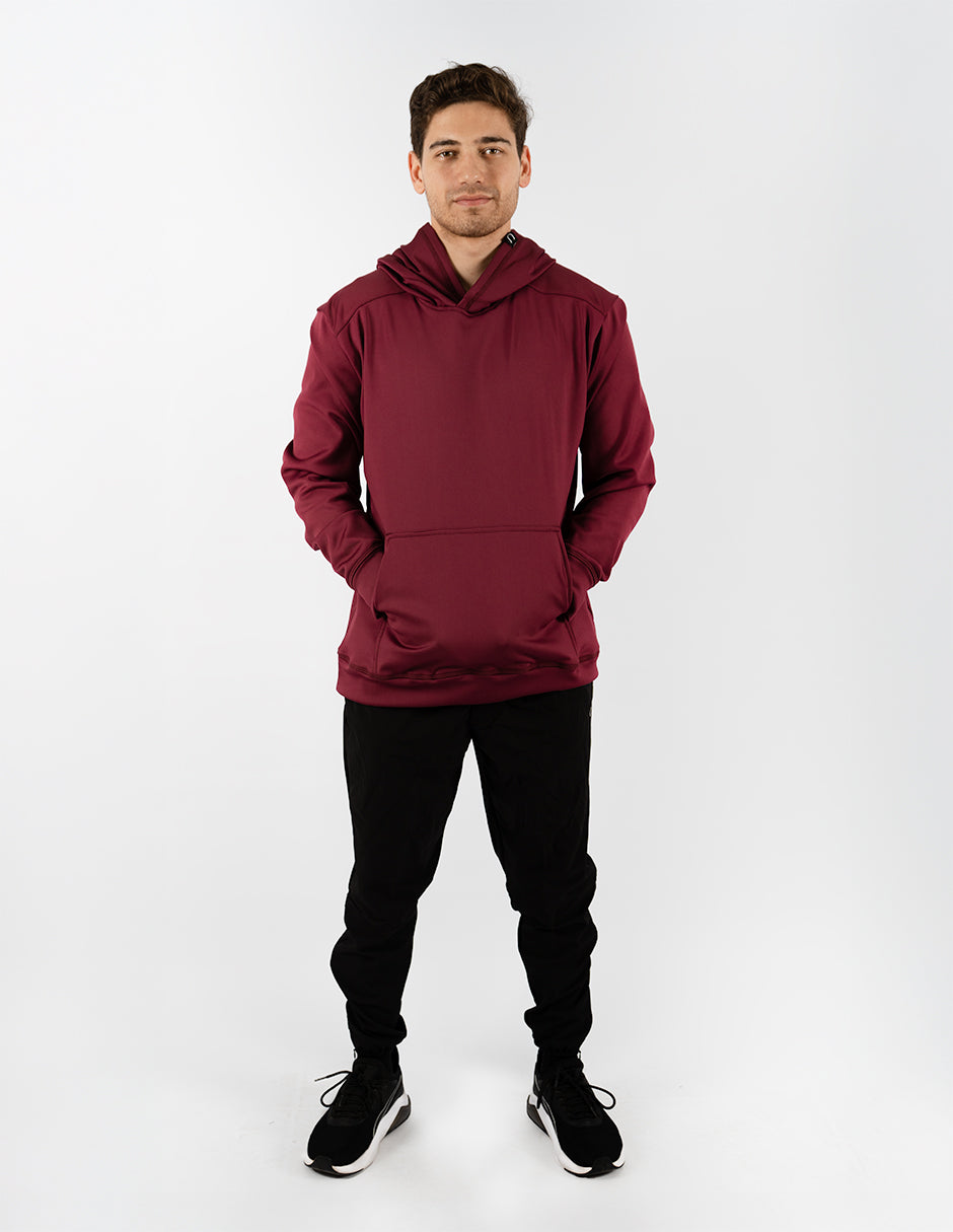 Sudadera con Gorro Manga larga Vino