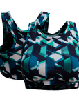 Sport Bra Geometrico azul