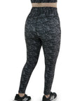 Leggins dama Geometricos Negro-Gris