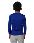 Playera Compression Manga larga Niño Color Azul Rey