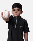 Sudador Niños Beisbol Gris Oxford