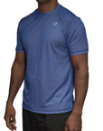 Playera Running Duocolor Azul Rey