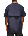 Sudador Pull Over Azul Marino vista Gris