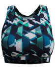 Sport Bra Geometrico azul