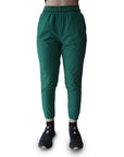 Jogger Dama con cierres color verde jade