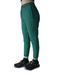 Jogger Dama con cierres color verde jade