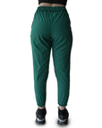 Jogger Dama con cierres color verde jade