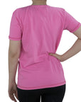 Blusa Dama Cuello Redondo Rosa