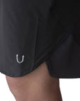 Shorts Training RULER Negro vista gris