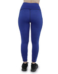 Leggins dama con bolsas color azul rey jaspe