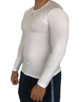 Playera manga larga compression blanca