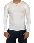 Playera manga larga compression blanca